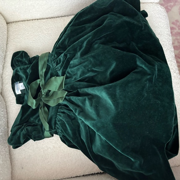 Baby girl Ralph Lauren Green Velvet Dress